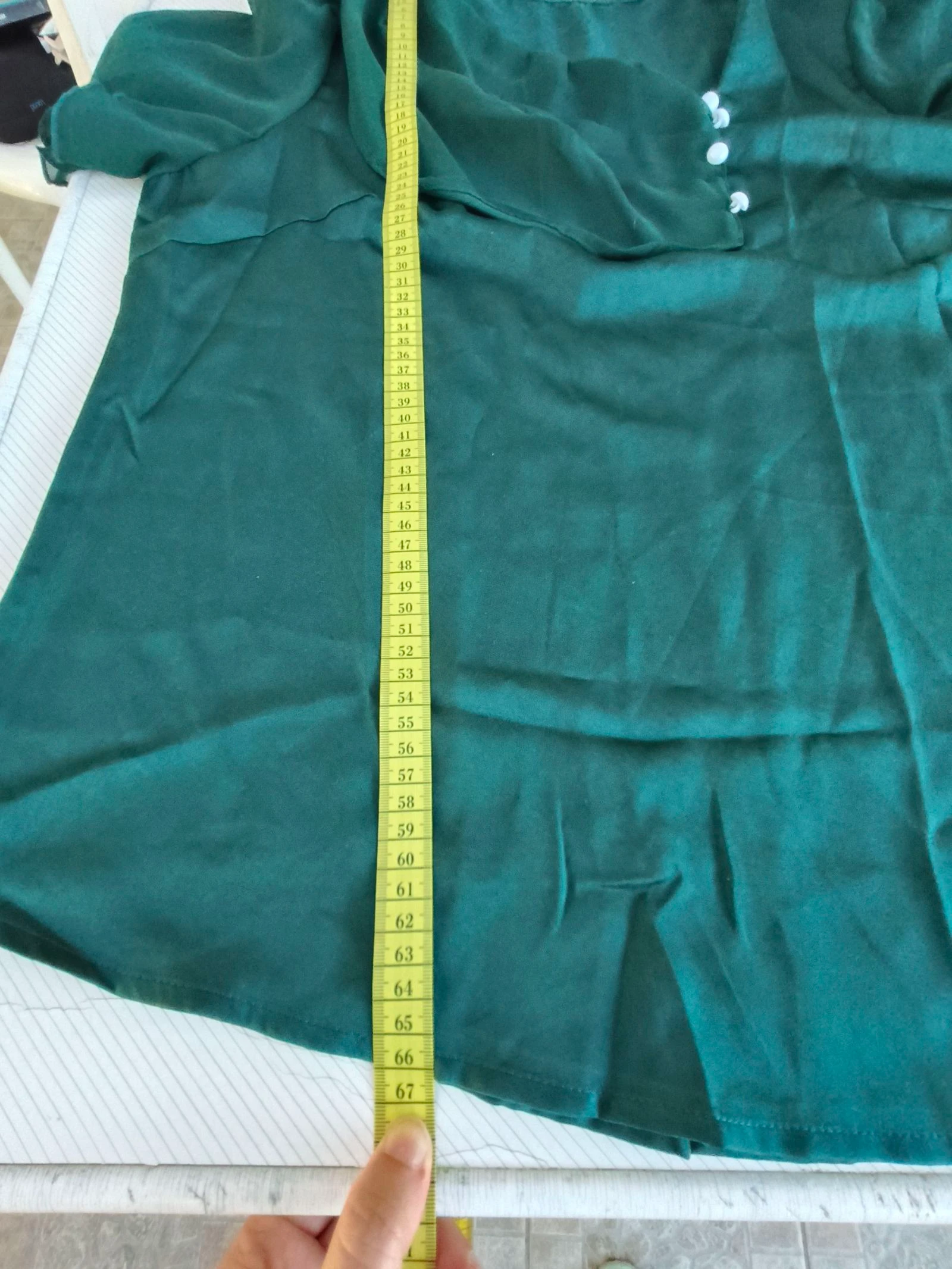 Green button-up blouse – photo 10